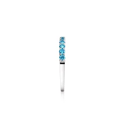 Zinzi zilveren aanschuifring turquoise ZIR827T