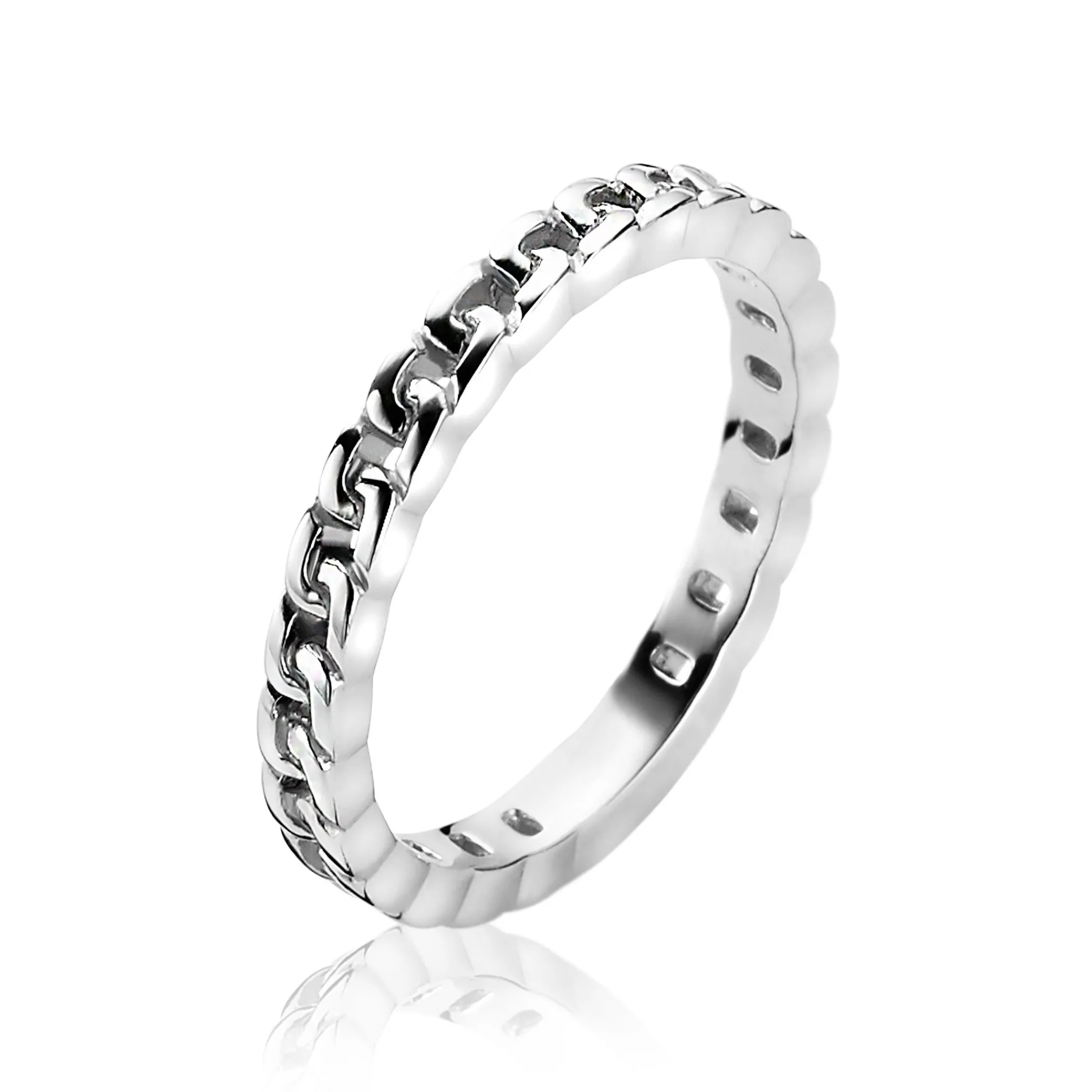 Sale Zinzi zilveren aanschuifring gourmet glad ZIR1175