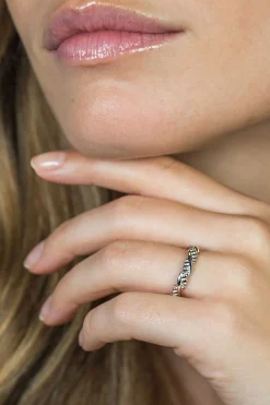 Best Zinzi zilveren aanschuifring glad kabel in elkaar gedraaid ZIR1582