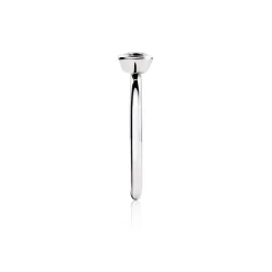 Outlet Zinzi zilveren aanschuifring rond wit ZIR1298