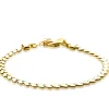 Hot Zinzi zilveren armband geel verguld hartjes 4,5mm breed ZIA1798G