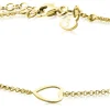 Online Zinzi zilveren armband geel verguld hart 17-20cm ZIA1188G