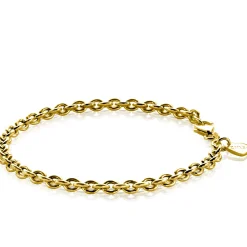 New Zinzi zilveren armband geel verguld 19cm ZIA1153G