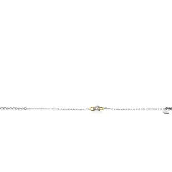 Sale Zinzi zilveren armband geel verguld 3 open rondjes verbonden wit ZIA2045Y