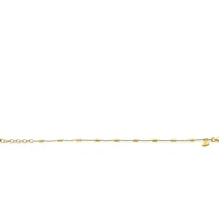 Discount Zinzi zilveren armband 14K geel verguld vierkante blokjes 17-20cm ZIA2218G