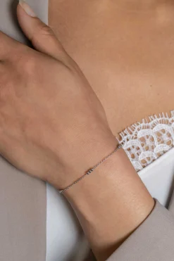 Discount Zinzi zilveren armband met fijne jasseron schakel en vijf trio-bolletjes 17-20cm ZIA2465