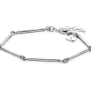 Discount Zinzi zilveren armband met lange gladde staafjes 16,5-19,5cm ZIA2539