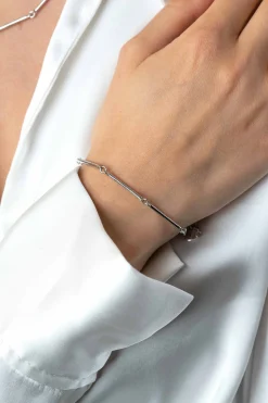 Discount Zinzi zilveren armband met lange gladde staafjes 16,5-19,5cm ZIA2539