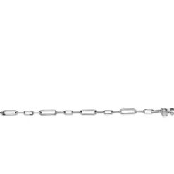 Online Zinzi zilveren armband met ovale closed for ever schakels 6mm breed ZIA1990