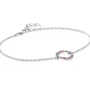 Online Zinzi zilveren armband met open rondje 12mm bezet regenboog 17-20cm ZIA2170Z