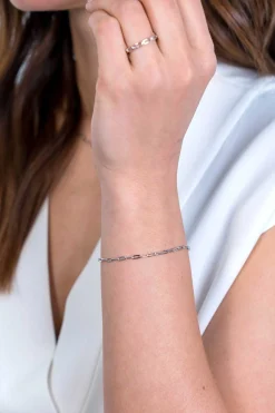 Clearance Zinzi zilveren armband paperclip schakel 2,5mm breed 17-20cm ZIA2150