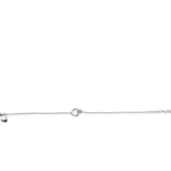 New Zinzi zilveren armband rond wit ZIA1830