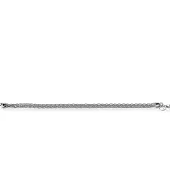 New Zinzi zilveren armband vossenstaart 5mm breed 19cm ZIA2214
