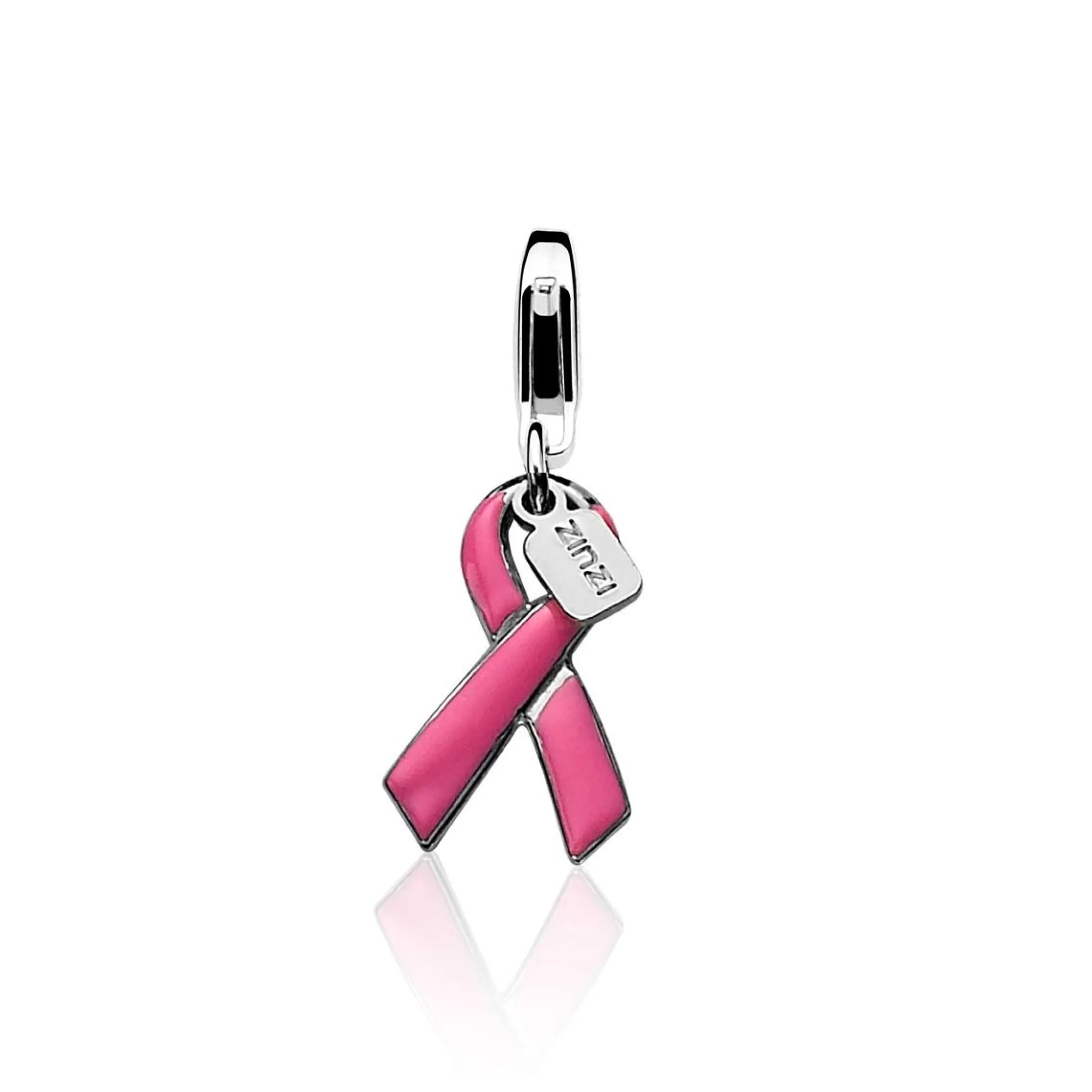 Best Zinzi zilveren bedel Pink Ribbon CHARMS19P