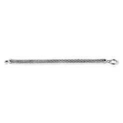 Discount Zinzi zilveren brede schakel armband 7mm breed, lengte 19cm ZIA733