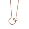 Online Zinzi zilveren collier rosé verguld ronde vormen 42-45cm ZIC1278R