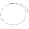 Outlet Zinzi zilveren enkelband hartjes 23+4cm ZIE1188