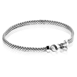 Online Zinzi zilveren fantasie armband 18,5cm ZIA878