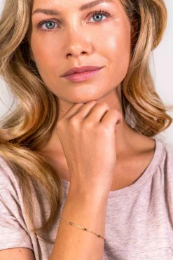 New Zinzi zilveren fantasie armband rosé verguld ovaal 16,5-20cm ZIA1655R