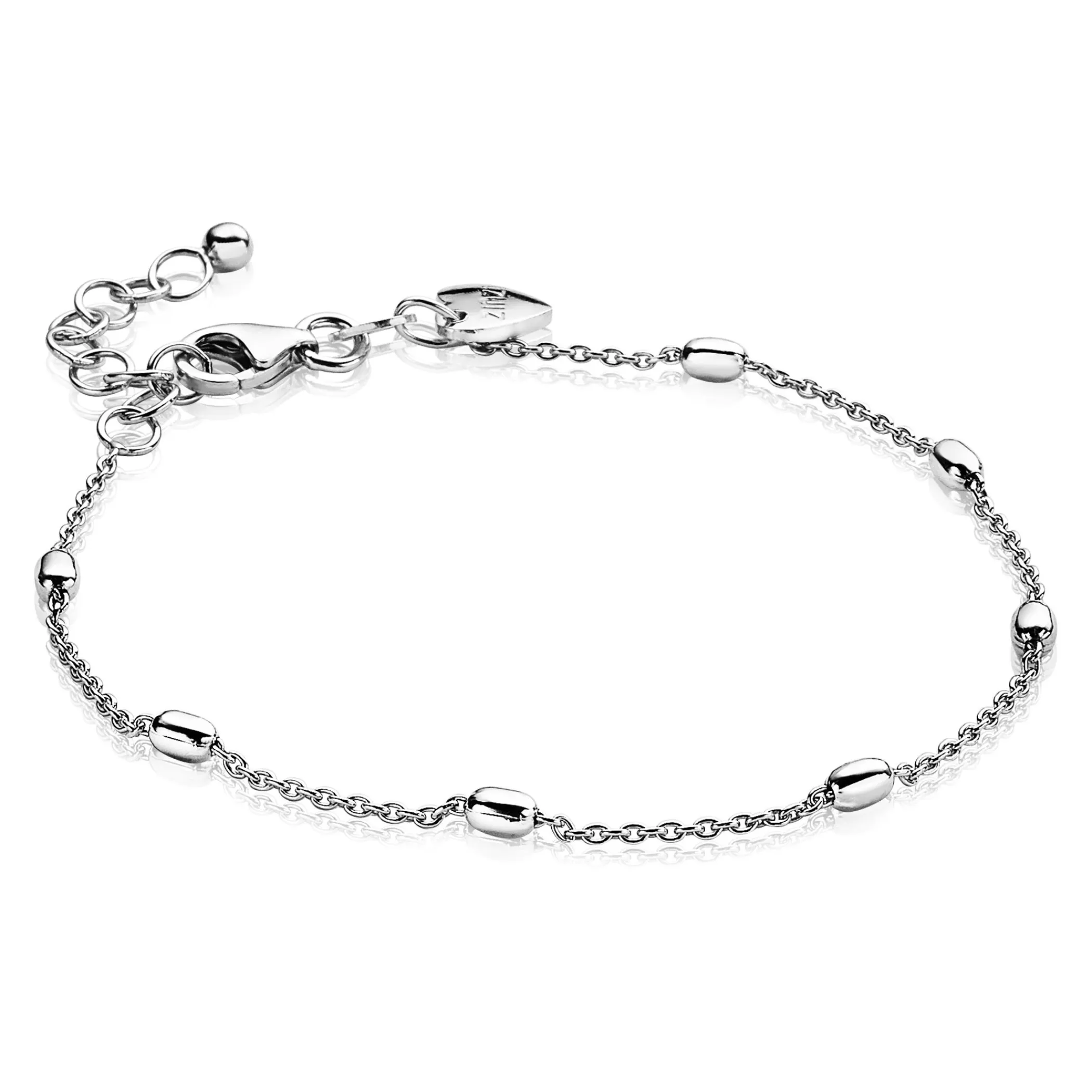 New Zinzi zilveren fantasie armband ovaal 16,5-20cm ZIA1655
