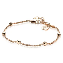 Discount Zinzi zilveren fantasie armband rosé verguld 17,5-20,5cm ZIA1128R