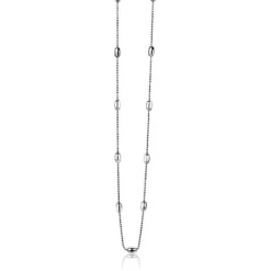 Best Zinzi zilveren fantasie ketting ovaal 45cm ZIC1232