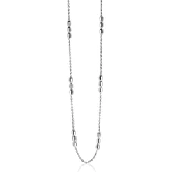Outlet Zinzi zilveren fantasie ketting ovaal 42-45cm ZIC1809