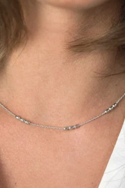 Outlet Zinzi zilveren fantasie ketting ovaal 42-45cm ZIC1809
