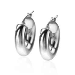 Sale Zinzi zilveren gladde oorringen 22x5mm rond ZIO2277