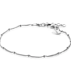 Discount Zinzi zilveren gourmet armbandje met bolletjes 17-20cm ZIA2181