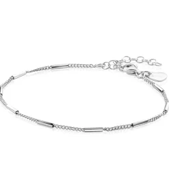 Hot Zinzi zilveren gourmet armband met staafjes 1,6mm breed 16-19cm ZIA2366