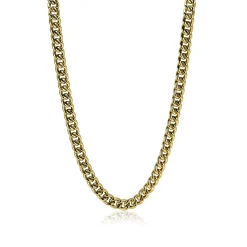 Best Zinzi zilveren gourmet collier geel verguld 45cm ZIC1056G