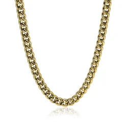 Best Zinzi zilveren gourmet collier geel verguld 45cm ZIC1056G