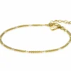 Online Zinzi zilveren gourmet fantasie armband 14K geel verguld 2,7mm breed 17-20cm ZIA2157G