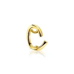 Clearance Zinzi zilveren handige hanger 14K geel verguld om je oorbedels aan een ketting te hangen ZIH1CHG