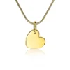 Online Zinzi zilveren hanger geel verguld glad hartje 12mm ZIH1826G (zonder collier)