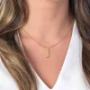 Sale Zinzi zilveren hanger geel verguld glad rechthoek ZIH2344G (zonder collier)