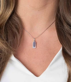 Outlet Zinzi zilveren hanger glad rechthoek ZIH2344 (zonder collier)