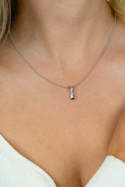 Online Zinzi zilveren hanger kruislings wit 16mm ZIH2039 (zonder collier)
