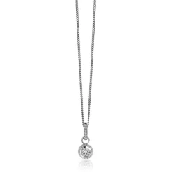 Best Zinzi zilveren hanger met witte zirconia's om je oorbedels aan te hangen ZIH2CH