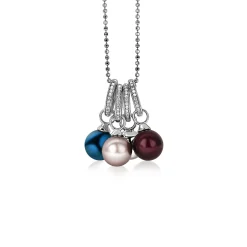 Best Zinzi zilveren hanger met witte zirconia's om je oorbedels aan te hangen ZIH2CH