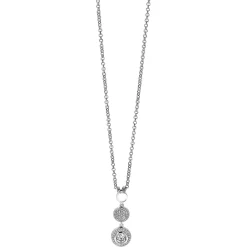 Clearance Zinzi zilveren hanger 26mm ronde vormen witte zirconia's ZIH1973 (zonder collier)