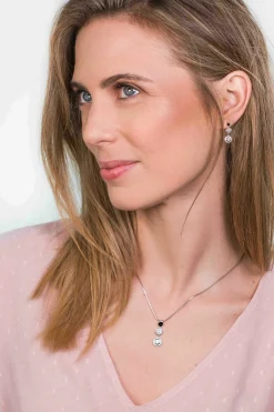 Clearance Zinzi zilveren hanger 26mm ronde vormen witte zirconia's ZIH1973 (zonder collier)