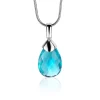 Discount Zinzi zilveren hanger peervorm turquoise ZIH1171T