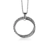 Outlet Zinzi zilveren hanger ronde vormen 35mm ZIH1283 (zonder collier)