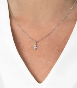 Online Zinzi zilveren hanger rond wit ZIH1829 (zonder collier)