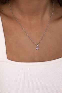 Best Zinzi zilveren hanger rond roze ZIH2072R (zonder collier)