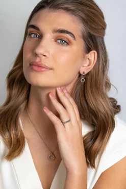 Clearance Zinzi zilveren hanger rond met touweffect 19mm ZIH2246 (zonder collier)