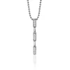 Discount Zinzi zilveren hanger staafje 26mm witte zirconia's ZIH1958 (zonder collier)