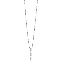 Discount Zinzi zilveren hanger staafje 26mm witte zirconia's ZIH1958 (zonder collier)